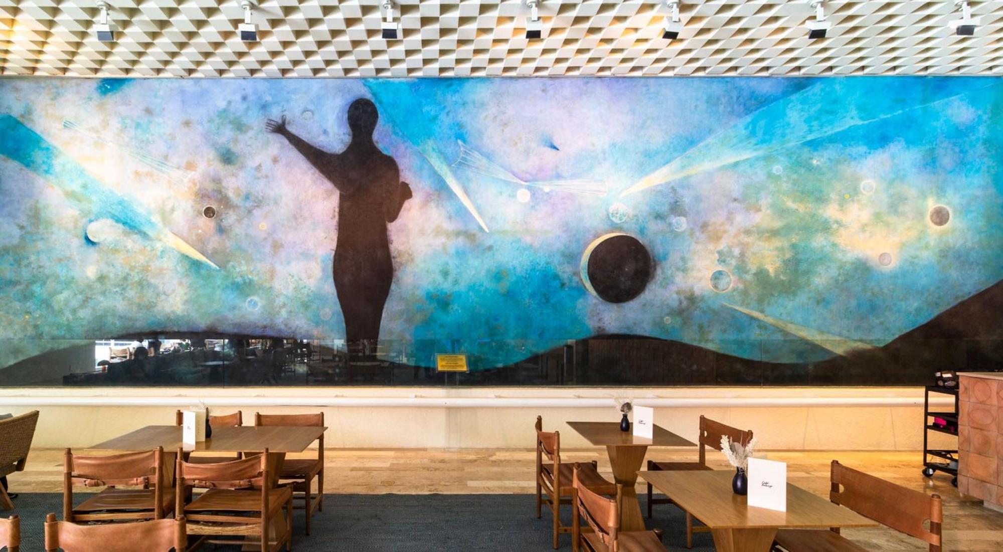 Hotel Camino Real Polanco Mexico Exteriér fotografie Mural by artist, John Robinson